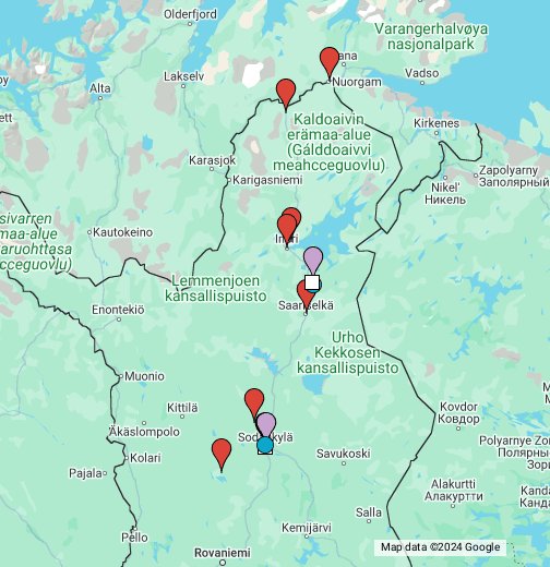 Uskonnot kartalla - Pohjois-Lapin seutukunta - Google My Maps