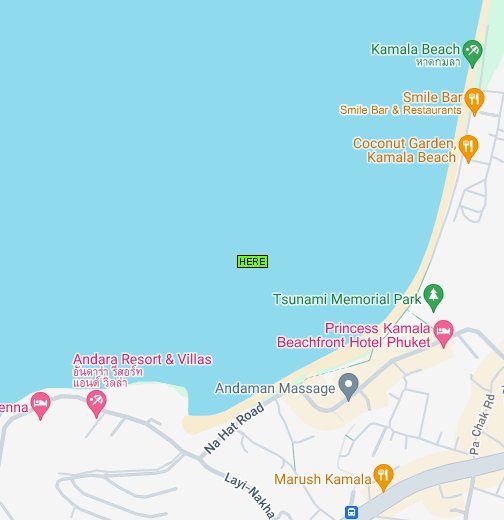 Map of Kamala Beach, Phuket - Google My Maps