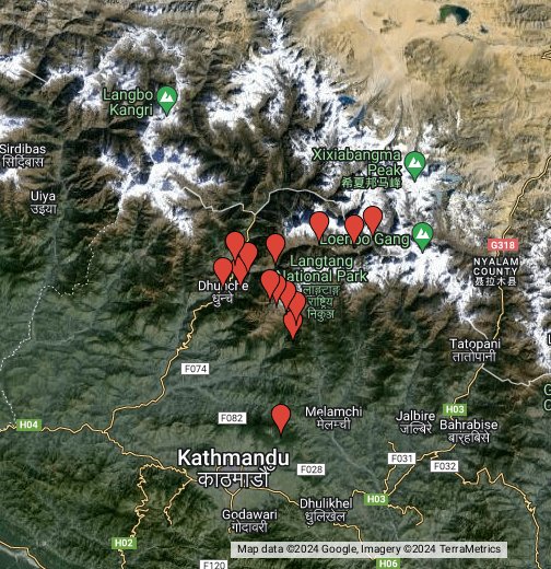 nepal map google