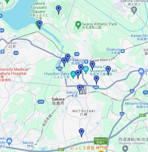 千葉県佐倉市観光地図 - Google My Maps