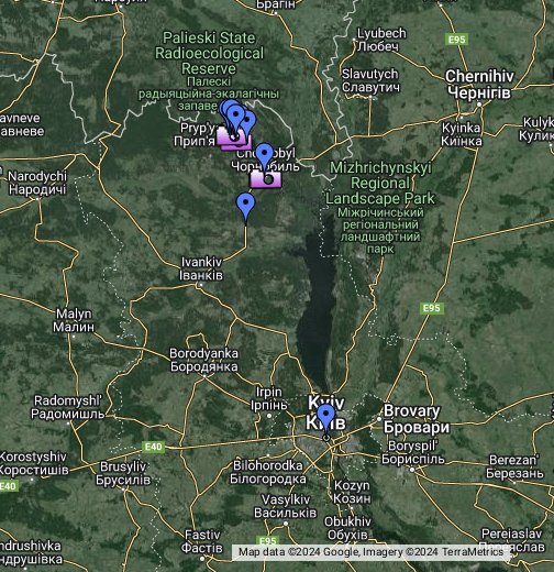 Zone Of Alienation - Pripyat & Chernobyl - Google My Maps