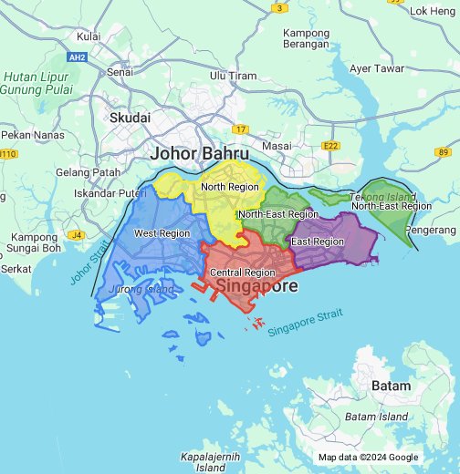 map of singapore region