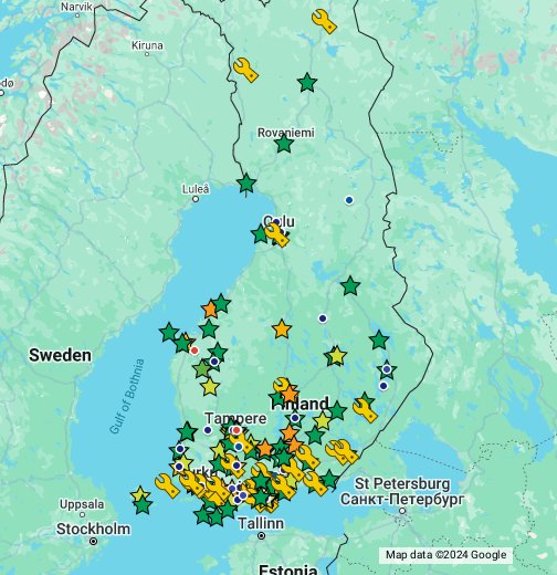 Suomen pienpanimot - Google My Maps
