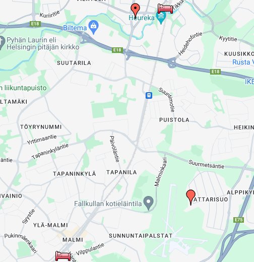 HELSINKI, VANTAA, Tikkurila, Asphalt RC Tracks - Google My Maps