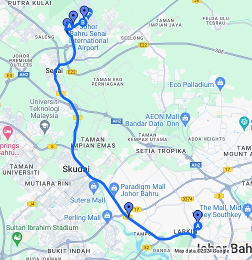 HI 333 Larkin-Taman Perindu-Senai Airport - Google My Maps