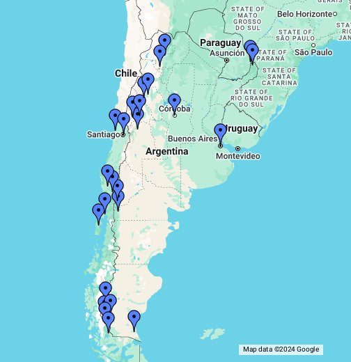 Peru, Bolivia, Chile y Argentina - Google My Maps