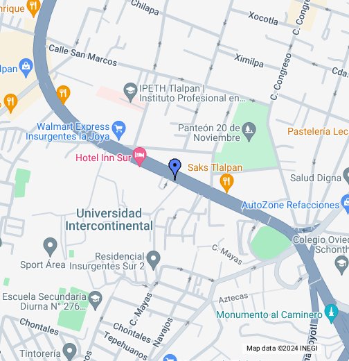 UNIVERSIDAD INTERCONTINENTAL - Google My Maps