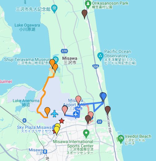 三沢タイムズ 三沢基地航空祭 Google My Maps