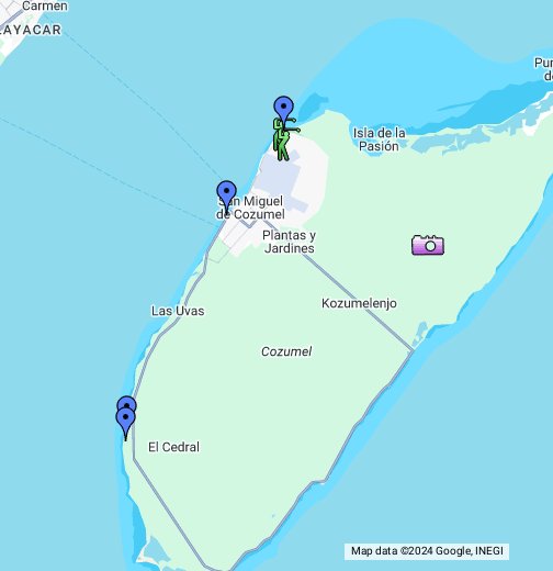 Cozumel Resorts  - Google My Maps