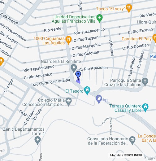 terreno en venta, las aguilas - Google My Maps