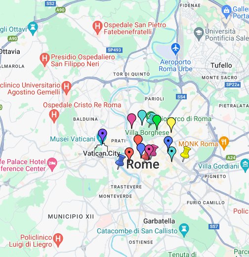 Rooma museot kartalla - Google My Maps