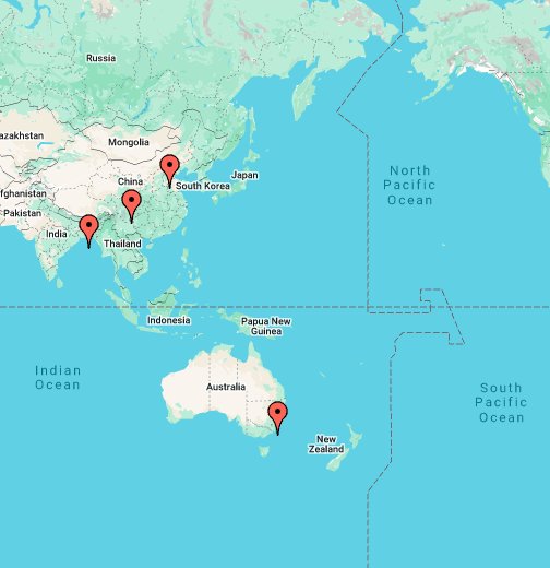 World Map - Google My Maps