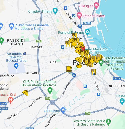 Palermo ravintolat kartalla - Google My Maps