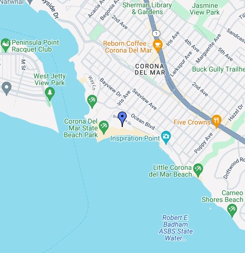 Corona Del Mar Map, Orange County, CA – Otto Maps