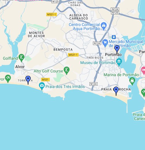 Algarve & Espanha - Google My Maps
