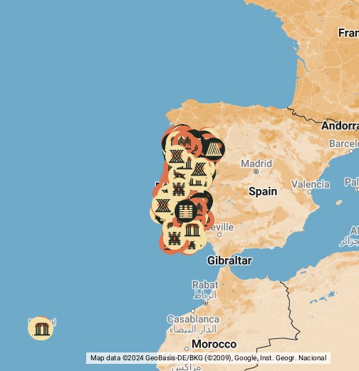 3 – Mapa de Portugal Continental [Google, 2011] com a