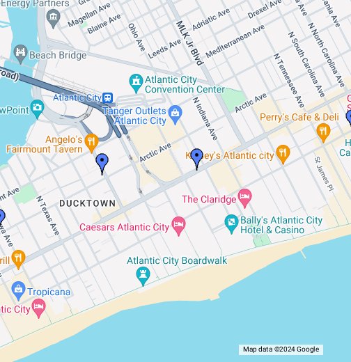 Google Map of Atlantic City, New Jersey, USA - Nations Online Project