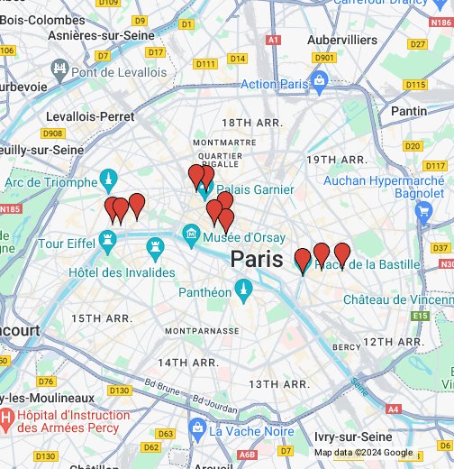 Map of Paris (2007) © Galeries Lafayette