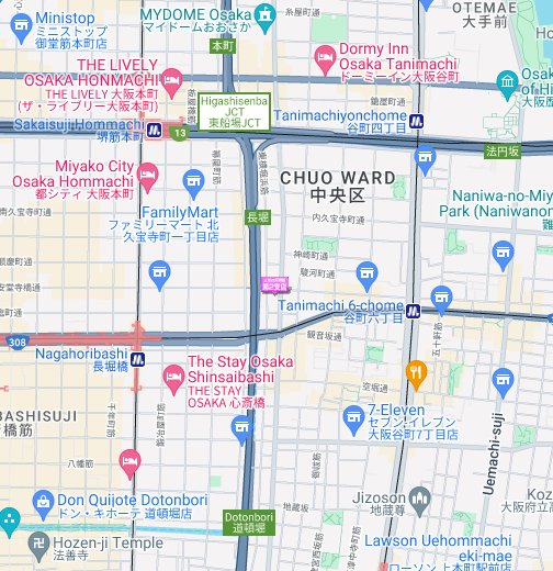 松屋町 人形の天明館 第2支店 Google My Maps