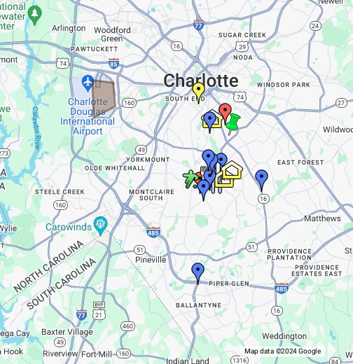 Mall Map of SouthPark, a Simon Mall - Charlotte, NC