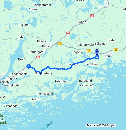 Suomen parhaat mutkatiet Fagervikintie - Google My Maps