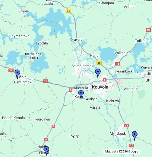 KYMENLAAKSON JÄTE OY:N JÄTEASEMAT - Google My Maps