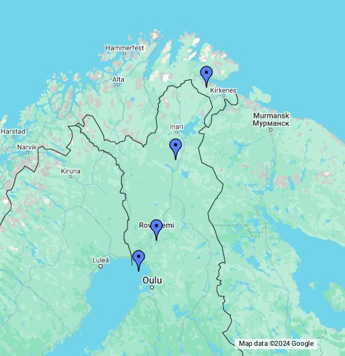 Northern Lapland - Google My Maps