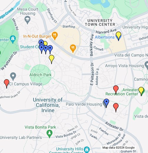 uc irvine campus map