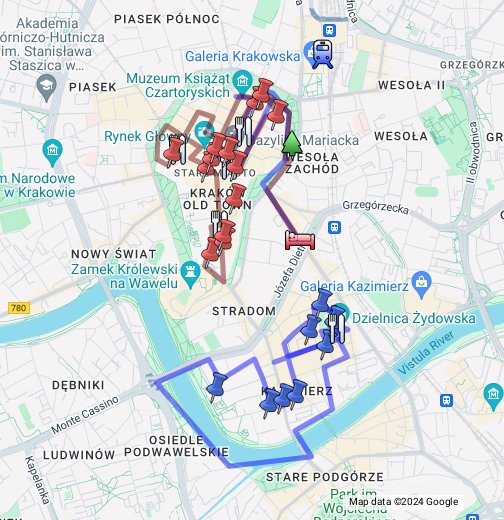 mapa de cracovia Cracovia   Google My Maps