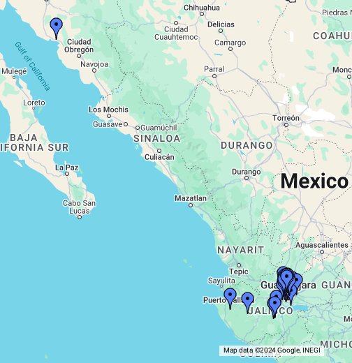 Departamentos y casas en renta y venta en Guadalajara - Google My Maps