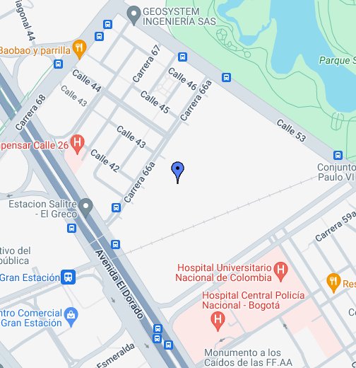 Bogotá, Colombia - Google My Maps