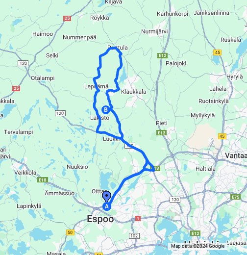 Tupa-Rinnekodin mäki -Valkjärvi-tupa – Google My Maps