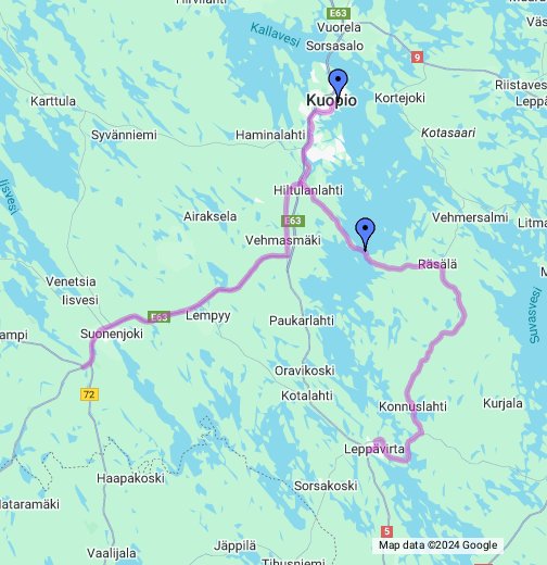 Leppävirta-Suonenjoki – Google My Maps
