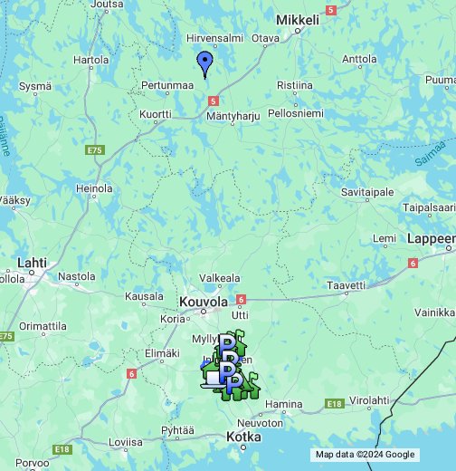 Latuverkosto Inkeroinen-Anjala – Google My Maps