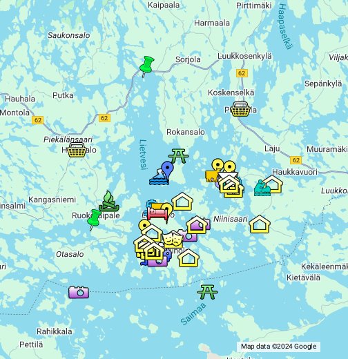 Puumalan saariston palvelut - The services in Puumala archipelago – Google  My Maps