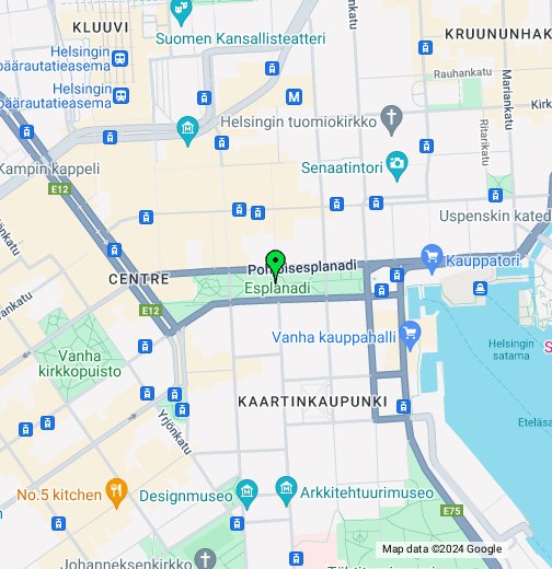 bulevardi helsinki kartta Puhuva roskis Esplanadi – Google My Maps