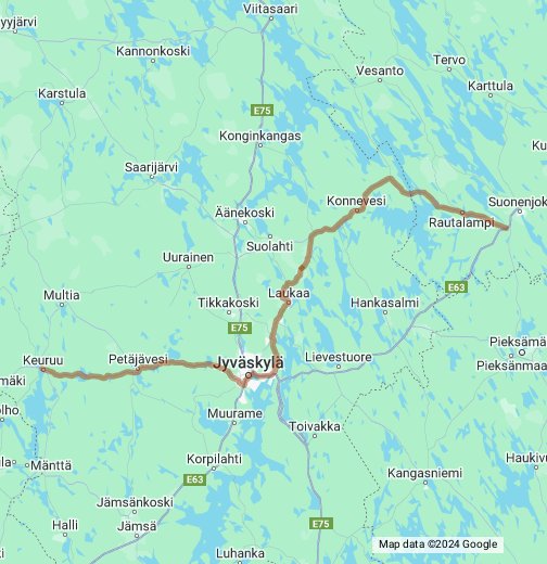 Suonejoki-Keuruu – Google My Maps