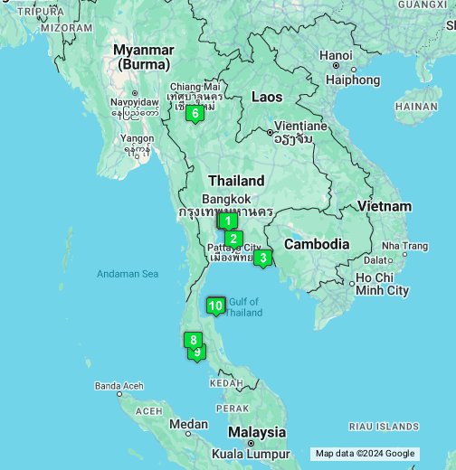 Kulkiessa kohtaa - Thaimaa – Google My Maps