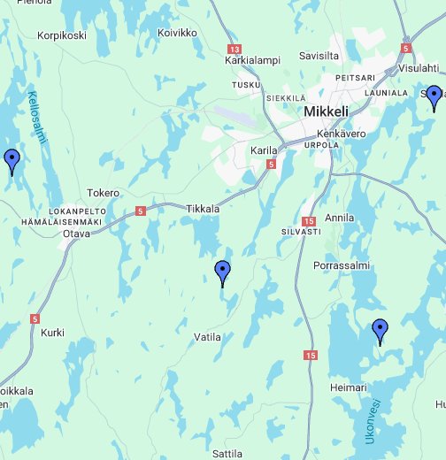 Mikkelin linnavuoret – Google My Maps