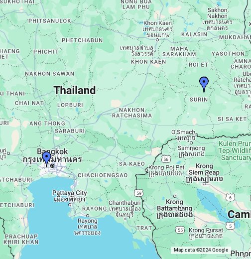 Thaimaa – Google My Maps