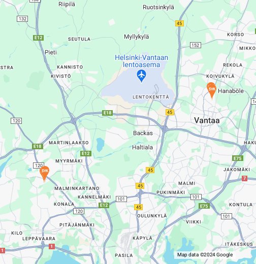 SVK Vantaa – Google My Maps