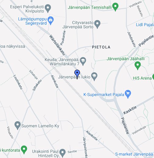 Järvenpää Areena Oy – Google My Maps