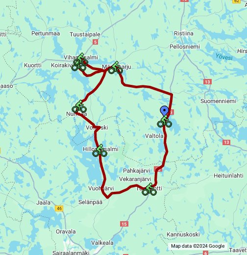 TDM Tour De Mäntyharju 160 km – Google My Maps