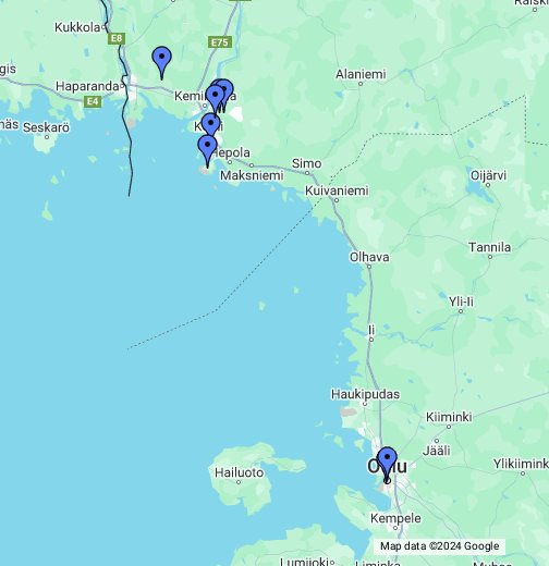 Team Bravadon interaktiivinen überkartta – Google My Maps