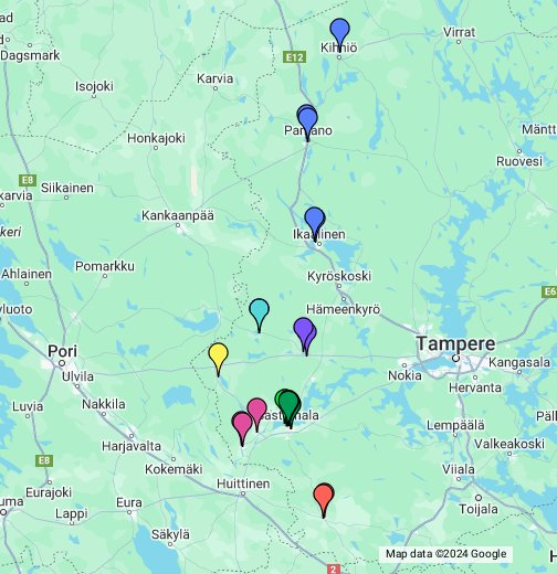 Sastamalan seudun sosiaali- ja terveyspalvelut – Google My Maps