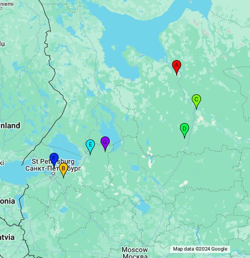 Suomi hyökkää yli vanhan rajan – Google My Maps