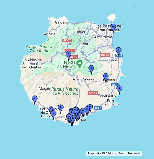 Gran Canaria: Restaurants – Google My Maps