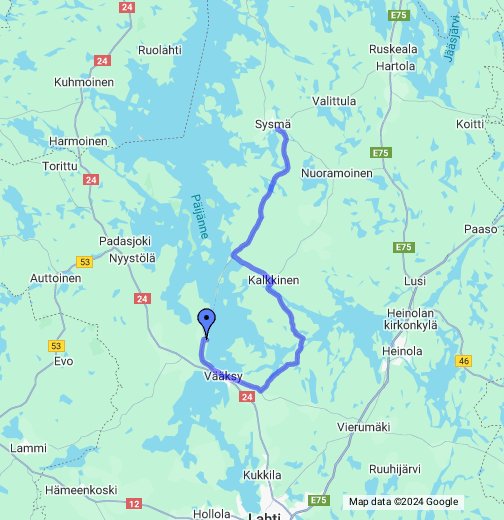 Reittiohjeet paikkaan Huitilantie 3, Sysmä, Suomi – Google My Maps