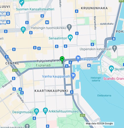 stockmann helsinki kartta Puhuva roskis Esplanadi – Google My Maps