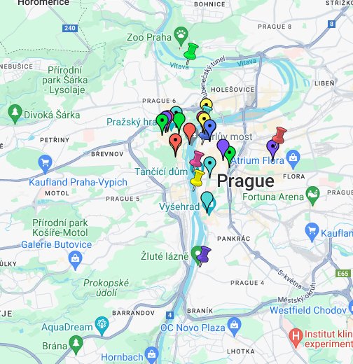 Praha nähtävyydet kartalla – Google My Maps